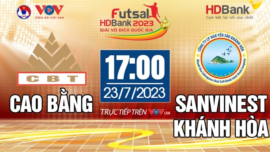 Xem trực tiếp Cao Bằng vs Sanvinest Khánh Hòa Giải Futsal HDBank VĐQG 2023